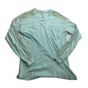 Pink Victoria Secret Mint Long Sleeve T-Shirt Sz S